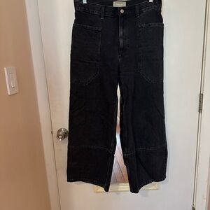 Everlane Dark Denim Wide Leg Jeans